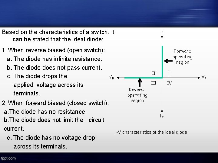 IF Based on the characteristics of a switch, it can be stated that the