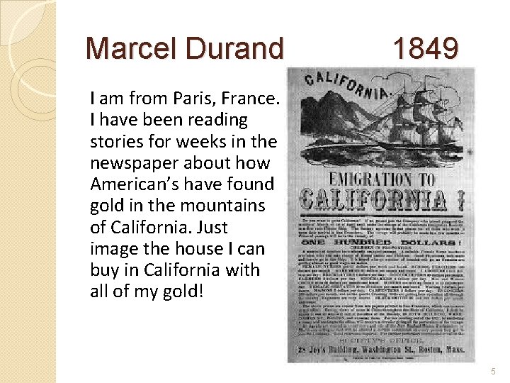 Marcel Durand 1849 I am from Paris, France. I have been reading stories for