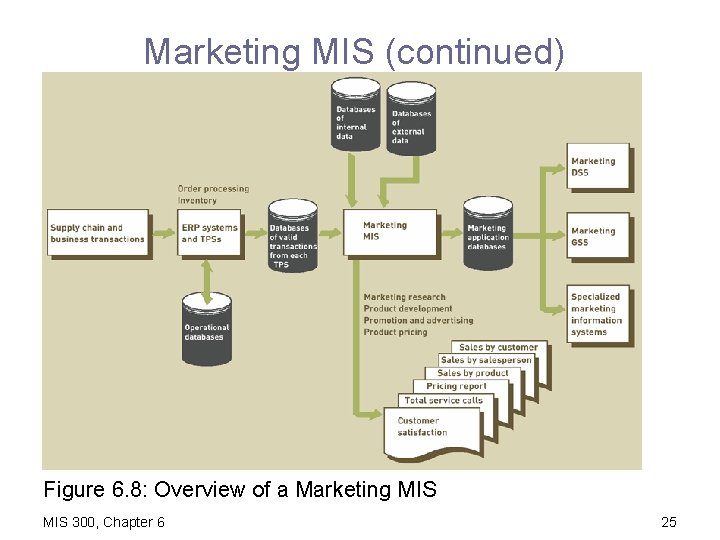 Marketing MIS (continued) Figure 6. 8: Overview of a Marketing MIS 300, Chapter 6