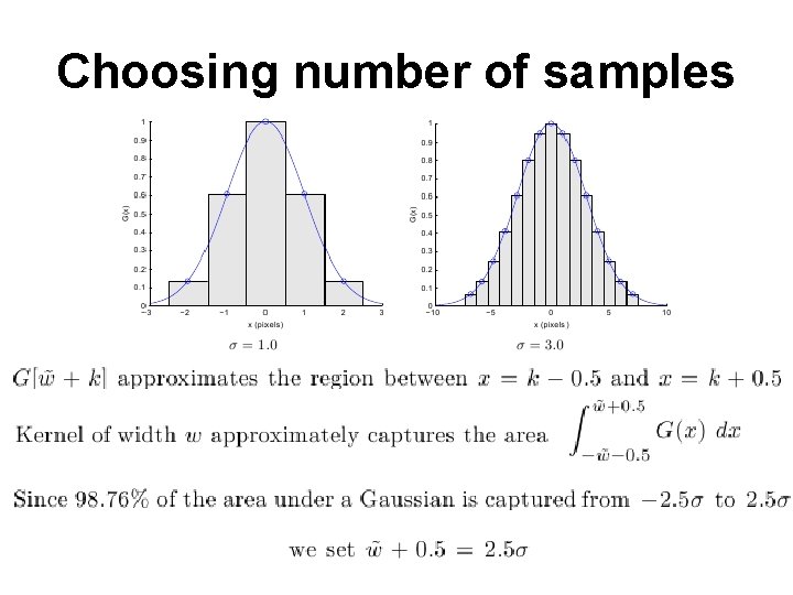 Choosing number of samples 