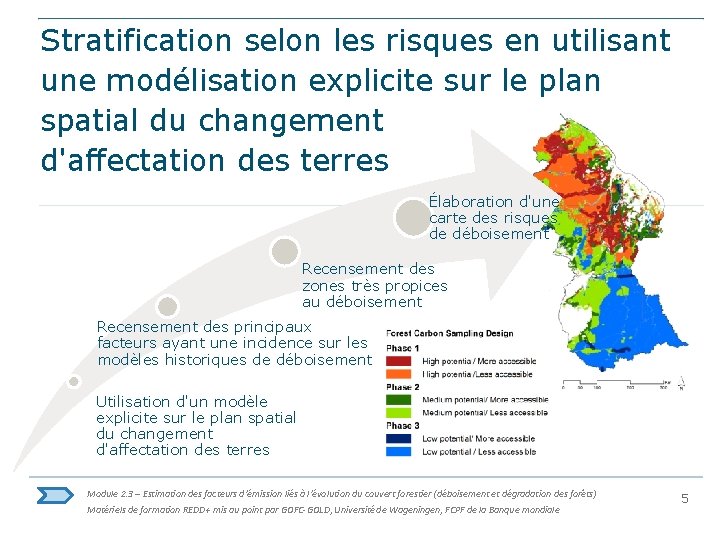 Stratification selon les risques en utilisant une modélisation explicite sur le plan spatial du