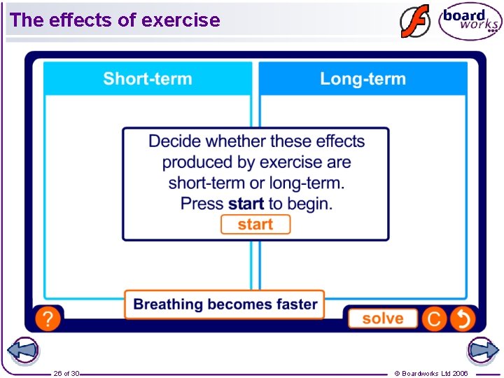 The effects of exercise 26 of 30 © Boardworks Ltd 2006 