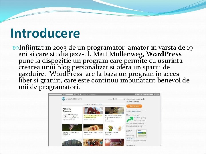 Introducere Infiintat in 2003 de un programator in varsta de 19 ani si care