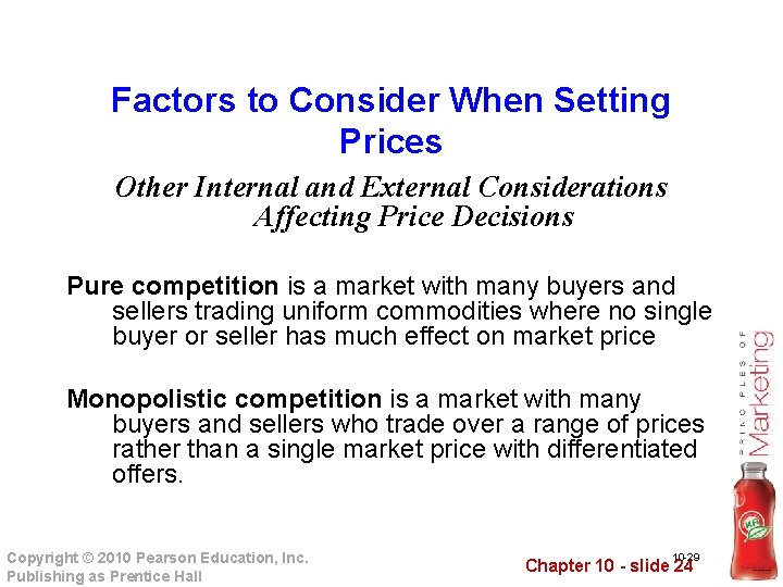 Factors to Consider When Setting Prices Other Internal and External Considerations Affecting Price Decisions