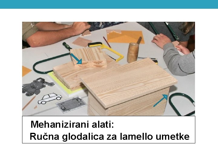  Mehanizirani alati: Električna ručna nadstolna glodalica Mehanizirani alati: Ručna glodalica za lamello umetke