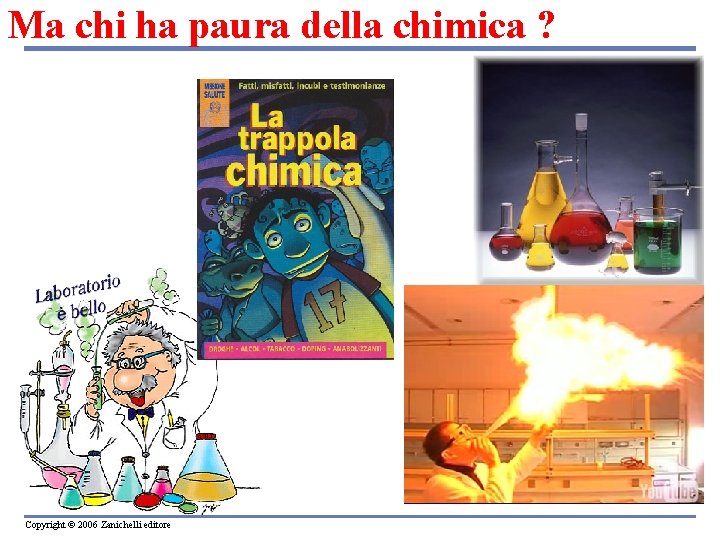 Ma chi ha paura della chimica ? Copyright © 2006 Zanichelli editore 