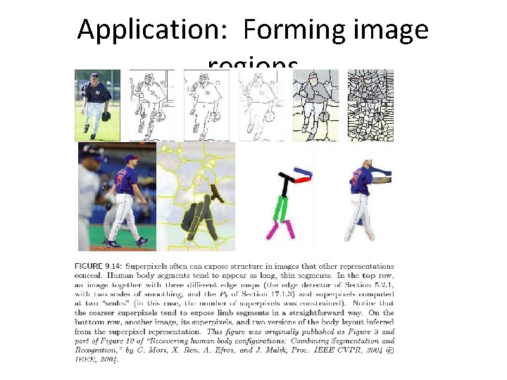 Application: Forming image regions 