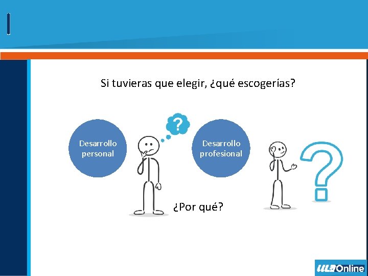 Si tuvieras que elegir, ¿qué escogerías? Desarrollo personal Desarrollo profesional ¿Por qué? 