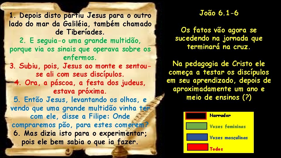 1. Depois disto partiu Jesus para o outro lado do mar da Galiléia, também