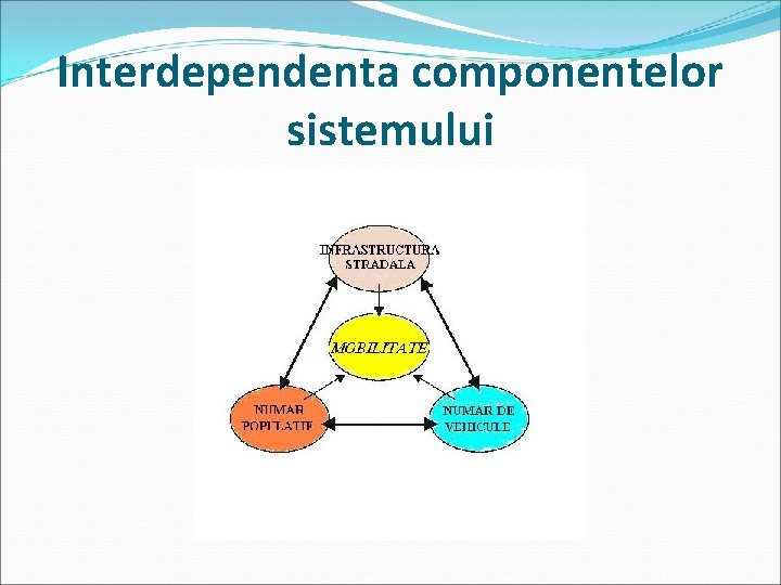 Interdependenta componentelor sistemului 