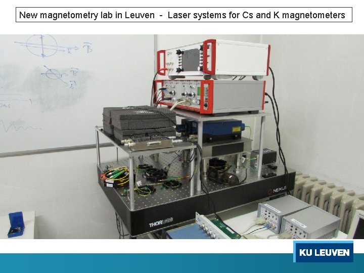 New magnetometry lab in Leuven - Laser systems for Cs and K magnetometers 