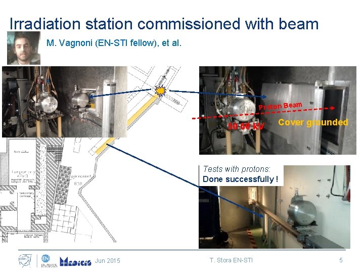 Irradiation station commissioned with beam M. Vagnoni (EN-STI fellow), et al. Proton Beam 50