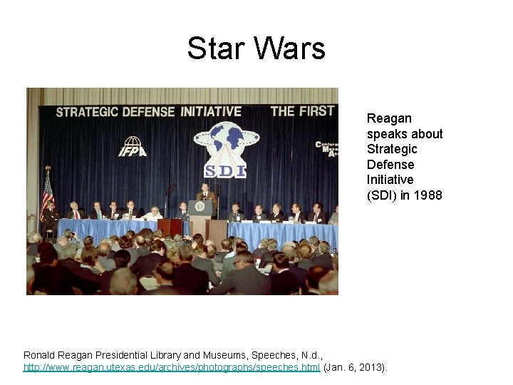 Star Wars Reagan speaks about Strategic Defense Initiative (SDI) in 1988 Ronald Reagan Presidential Star Wars Reagan speaks about Strategic Defense Initiative (SDI) in 1988 Ronald Reagan Presidential