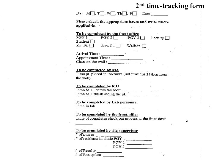 2 nd time-tracking form 