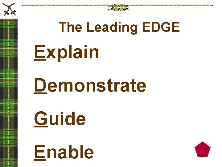 The Leading EDGE Explain Demonstrate Guide Enable 2 