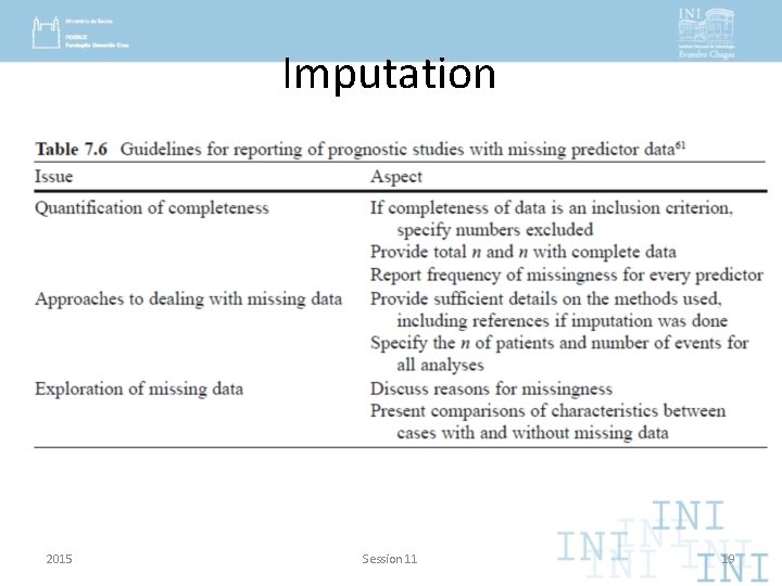 Imputation 2015 Session 11 19 