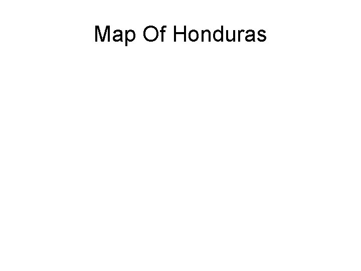 Map Of Honduras 