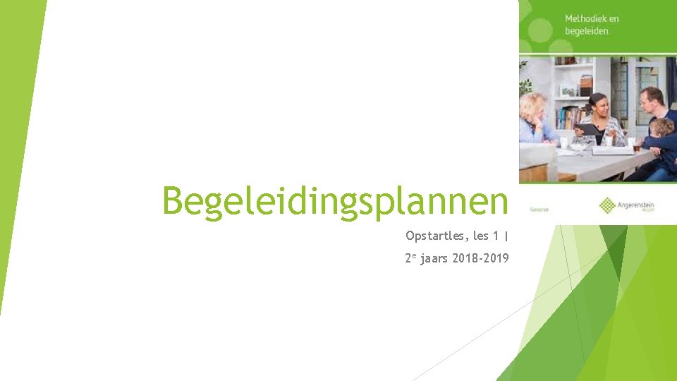 Begeleidingsplannen Opstartles, les 1 | 2 e jaars 2018 -2019 