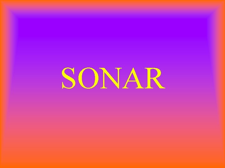 SONAR 