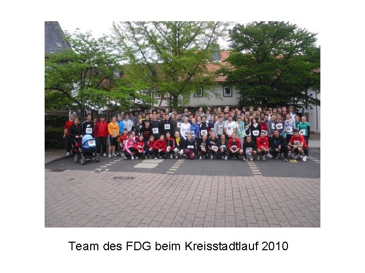 Team des FDG beim Kreisstadtlauf 2010 