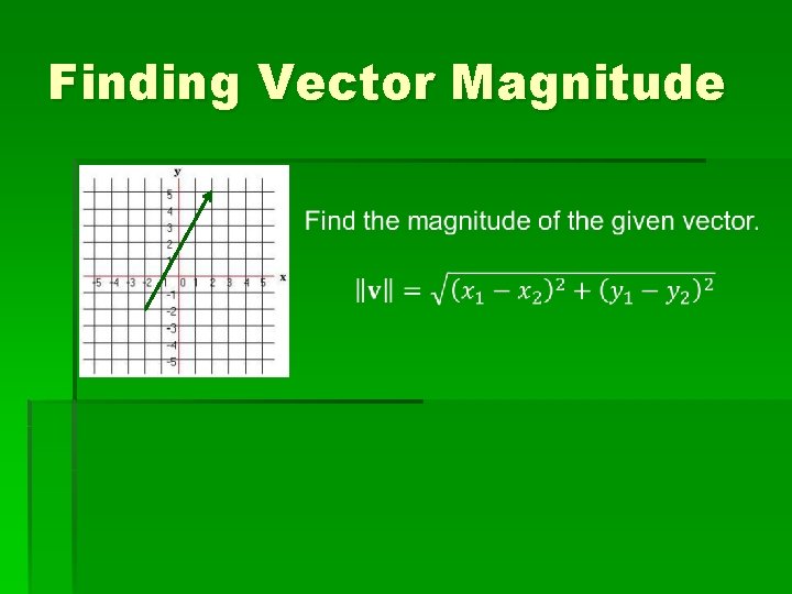 Finding Vector Magnitude 