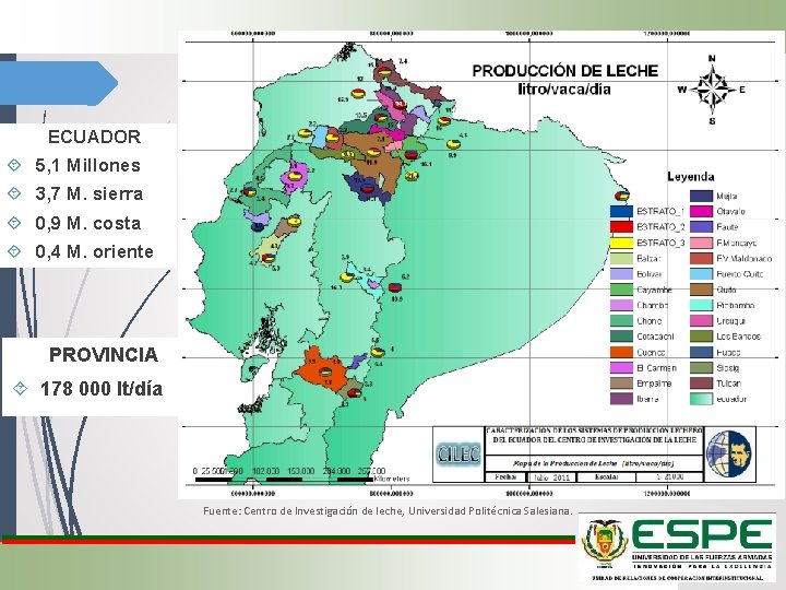  ECUADOR 5, 1 Millones 3, 7 M. sierra 0, 9 M. costa 0,