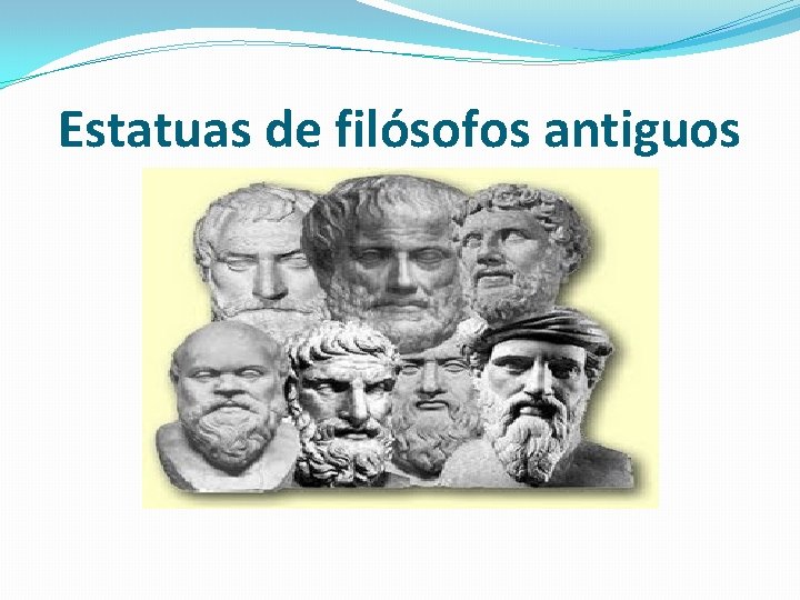 Estatuas de filósofos antiguos 