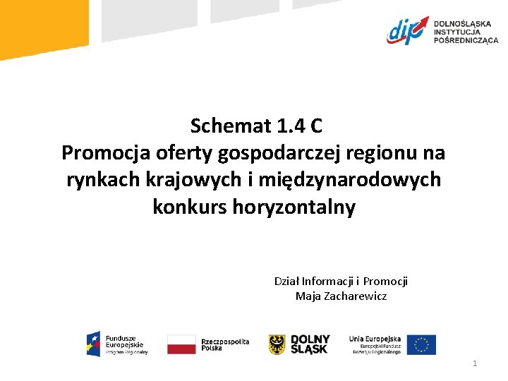  Schemat 1. 4 C Promocja oferty gospodarczej regionu na rynkach krajowych i międzynarodowych