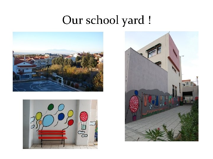 Our school yard ! 