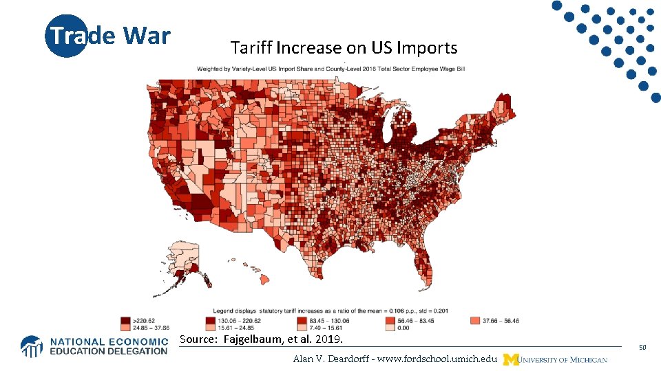 Trade War Tariff Increase on US Imports Source: Fajgelbaum, et al. 2019. Alan V.