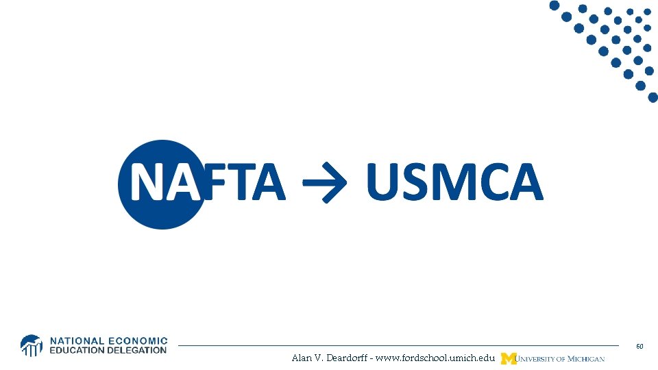 60 Alan V. Deardorff - www. fordschool. umich. edu 