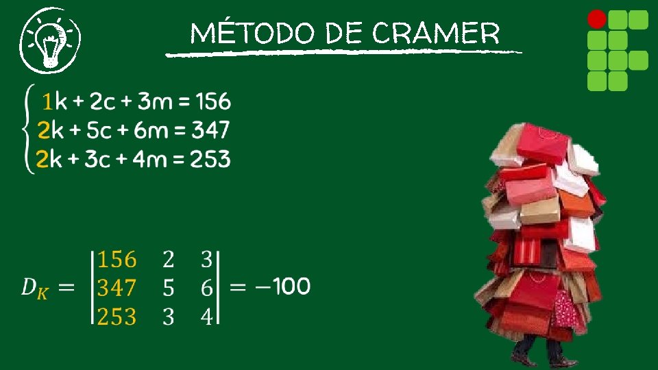 MÉTODO DE CRAMER 