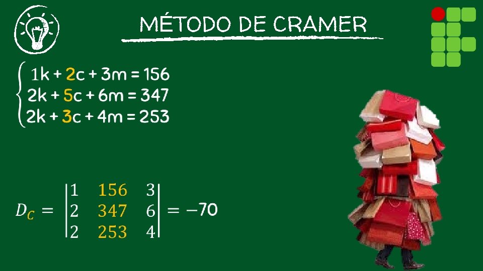 MÉTODO DE CRAMER 