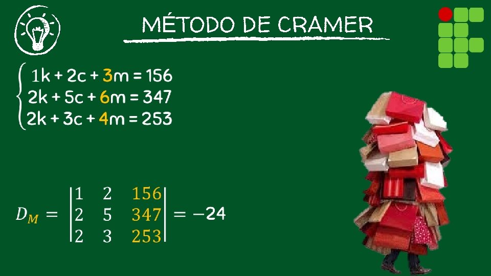 MÉTODO DE CRAMER 