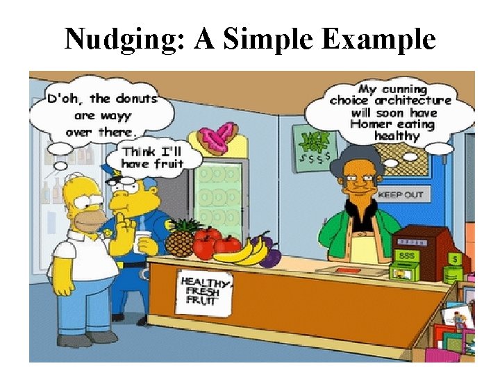 Nudging: A Simple Example Nudging: A Simple Example