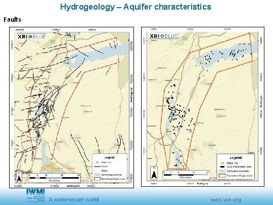 Hydrogeology – Aquifer characteristics Faults Hydrogeology – Aquifer characteristics Faults