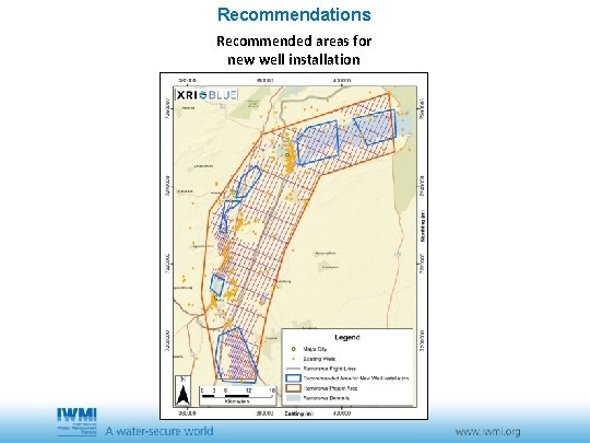 Recommendations Recommended areas for new well installation Recommendations Recommended areas for new well installation