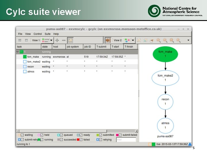 Cylc suite viewer 5 