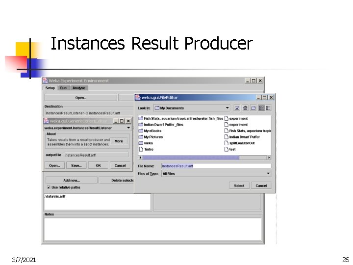Instances Result Producer 3/7/2021 26 