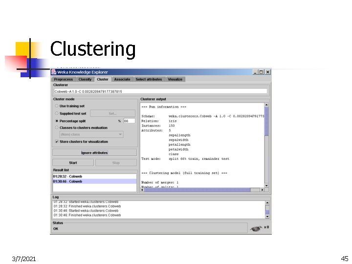 Clustering 3/7/2021 45 