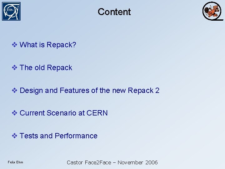 Content What is Repack? The old Repack Design and Features of the new Repack