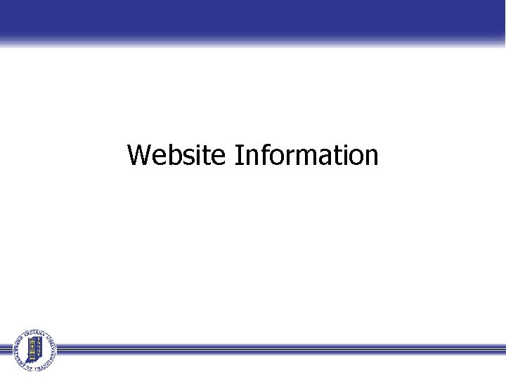 Website Information Website Information