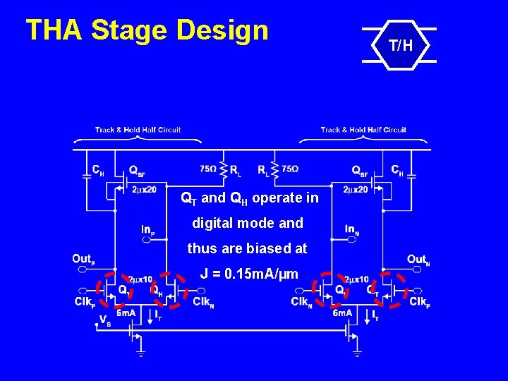 THA Stage Design QT and QH operate in digital mode and thus are biased