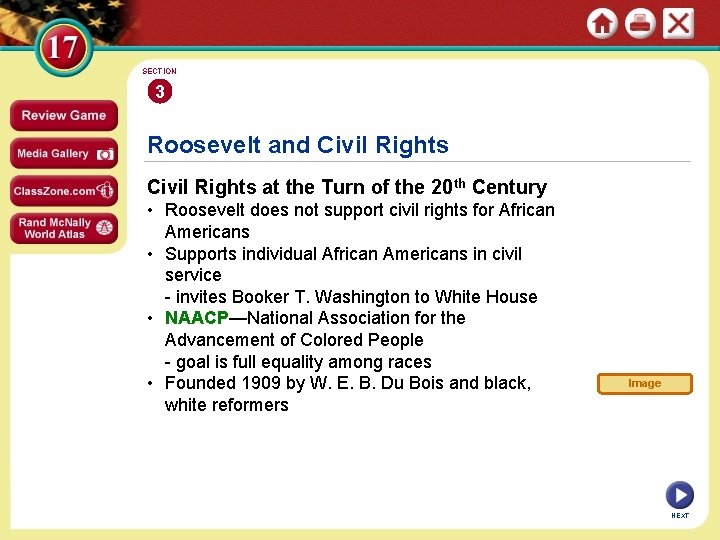 SECTION 3 Roosevelt and Civil Rights at the Turn of the 20 th Century