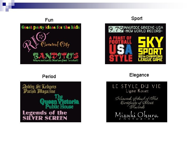 Fun Period Sport Elegance 