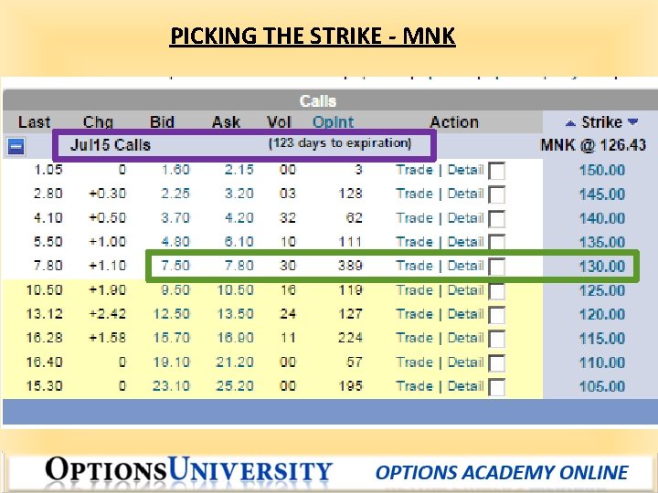 PICKING THE STRIKE - MNK 