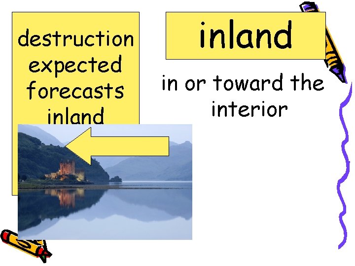 destruction expected forecasts inland shatter surge inland in or toward the interior 