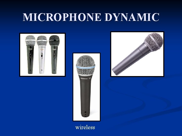 MICROPHONE DYNAMIC wireless 