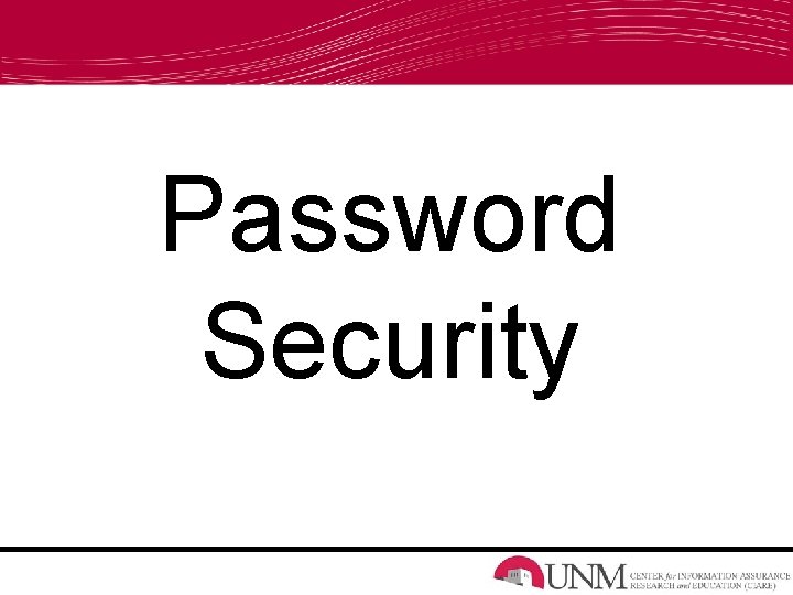 Password Security 