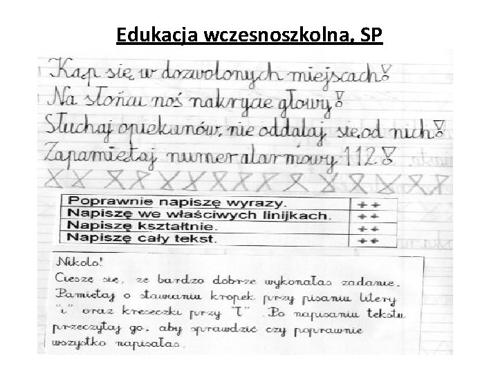 Edukacja wczesnoszkolna, SP 